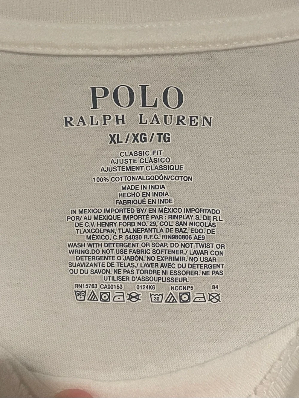 Polo by Ralph Lauren White Short Sleeve Crewneck Tee